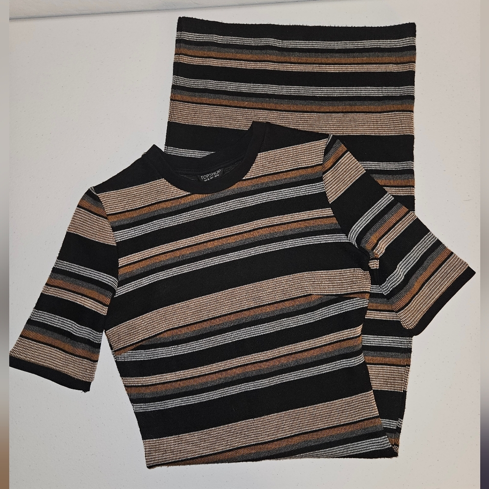 TOPSHOP Striped Pencil Dress